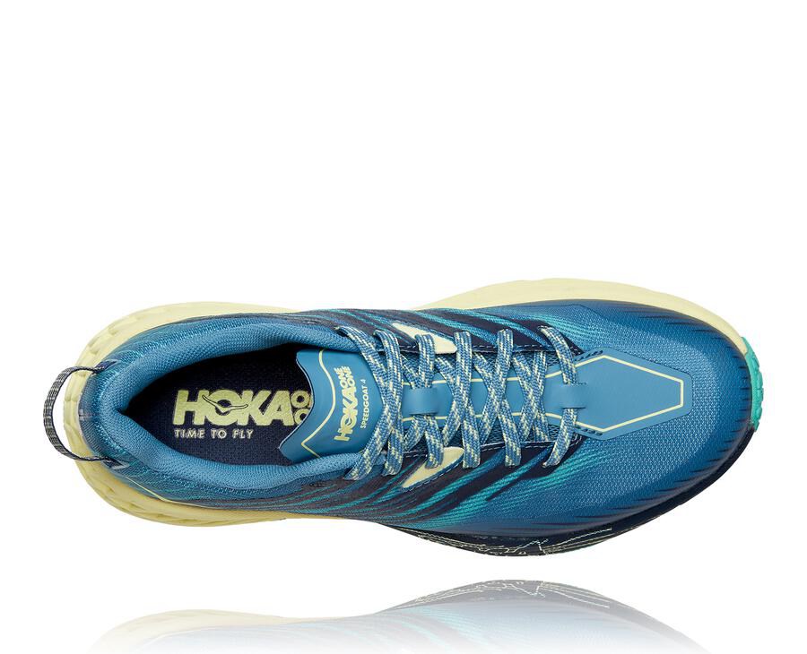 Tenis Trail Hoka One One Feminino Azuis - Speedgoat 4 - 298-NUVKOH